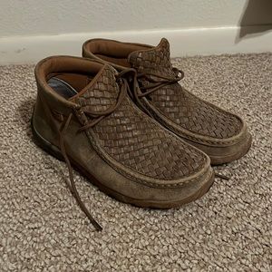 Twisted x moccasins lightly worn